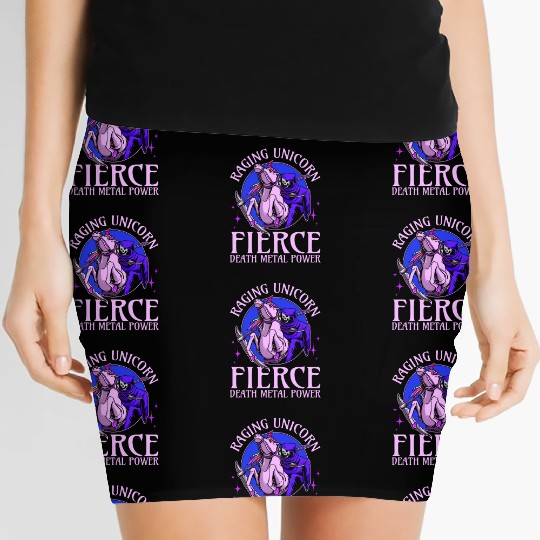 Goth Rock Satan Unicorn Festivals Death Metal Women's Mini Skirts