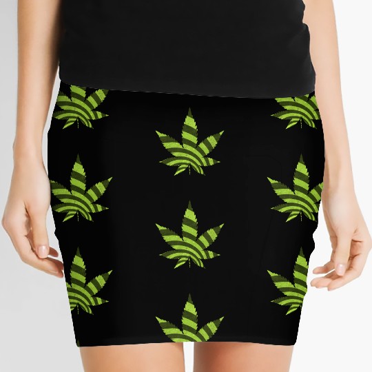 Weed Marijuana Women's Mini Skirts