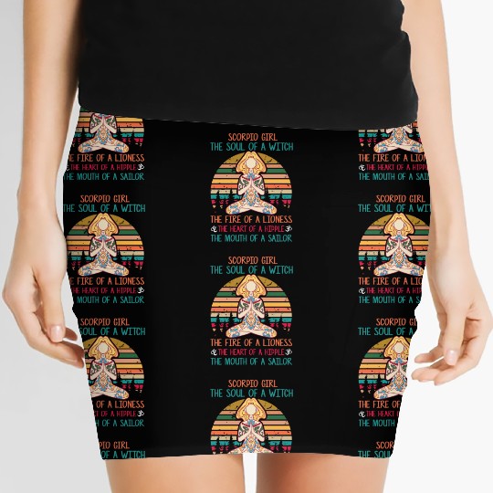 Yoga Lover Gift Scorpio Girl Classic Women's Mini Skirts