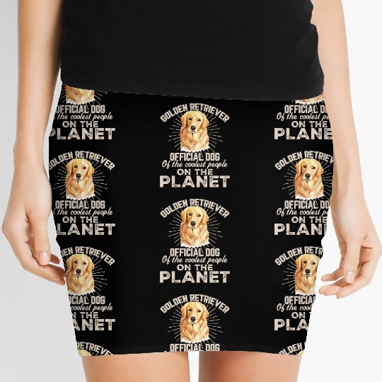 Golden Retriever Dog Of The Coolest People On The Women's Mini Skirts