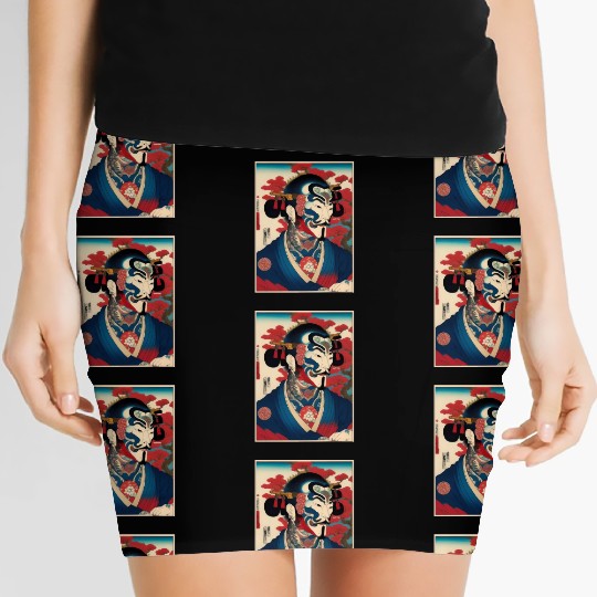 Yakuza Warriors of the Edo Night Women's Mini Skirts