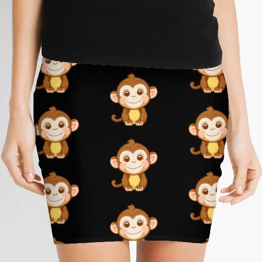 Playful Baby ape Women's Mini Skirts