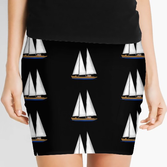 Sailing Key Largo Florida Keys Beach Sunset Women's Mini Skirts