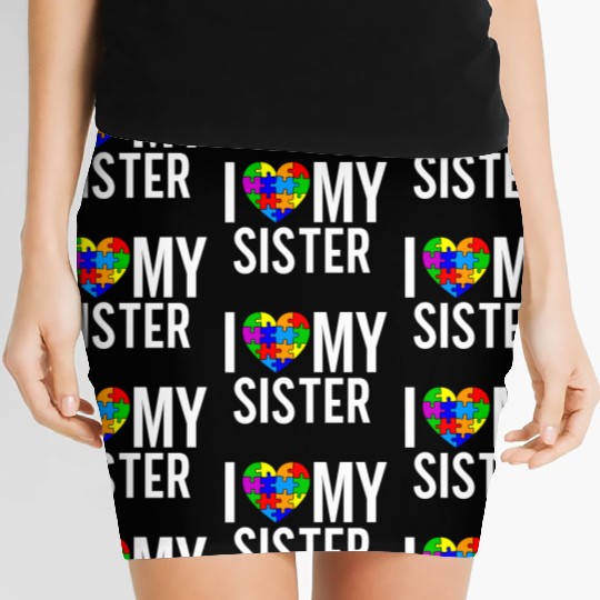 I Love My Sister Women's Mini Skirts
