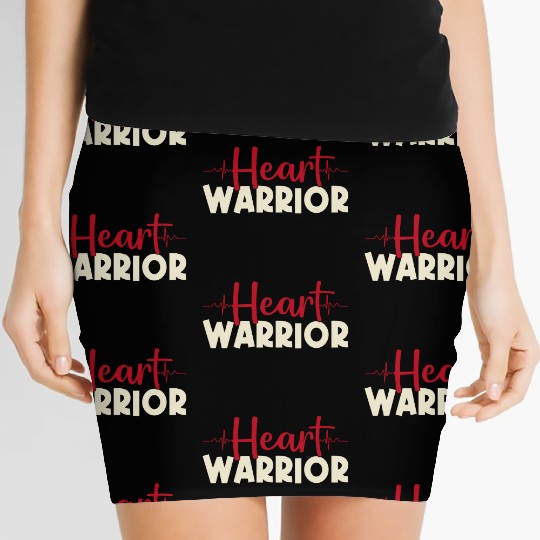 Heart Warrior Women's Mini Skirts-Heart Surgery Gift-Survivor