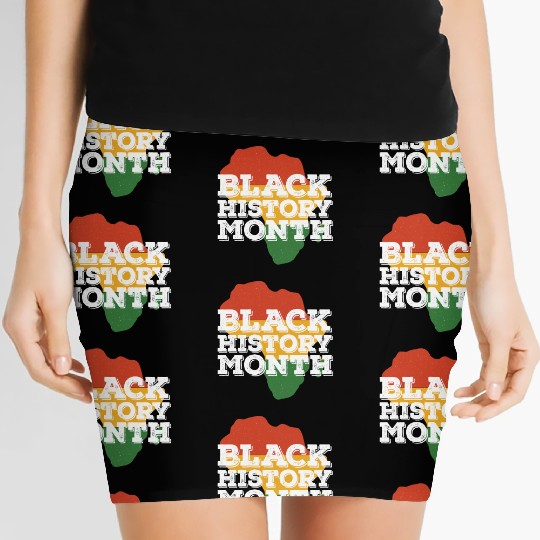 African Black History Month Women's Mini Skirts