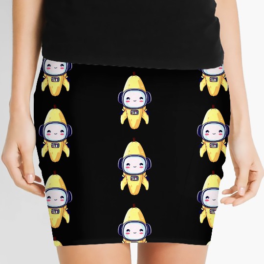 Kawaii Banana - Cyborg, Robot, Astronaut, Women's Mini Skirts