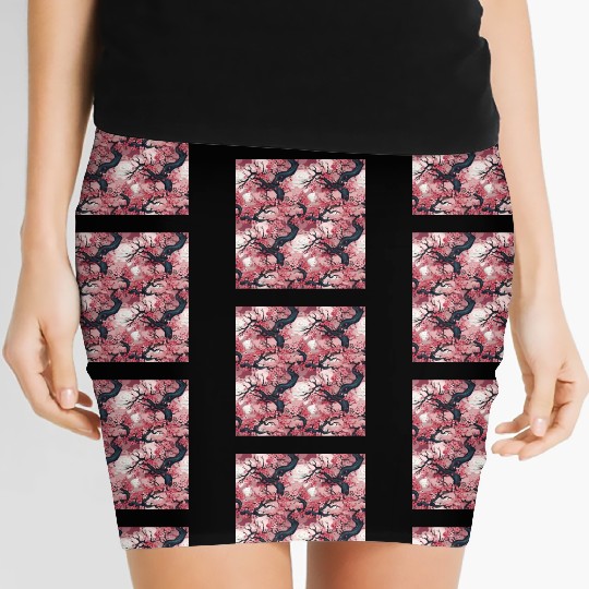Anime Euphoria: Fantasy Cherry Blossom Dreamscape Women's Mini Skirts