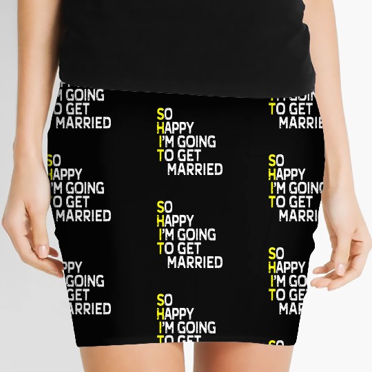 Getting Married Funny Engagement Party Gag Groom Women's Mini Skirts