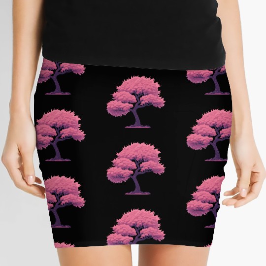 Blooming Sakura tree Women's Mini Skirts
