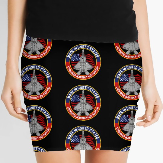 F 22 Raptor Made in USA Women's Mini Skirts