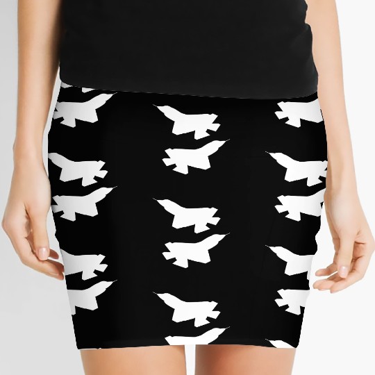F35 silhouette Women's Mini Skirts