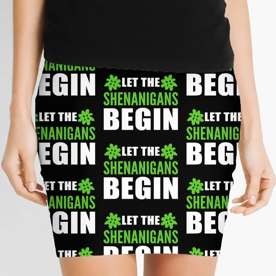 Let Shenanigans Begin Weed Addict Gift Women's Mini Skirts