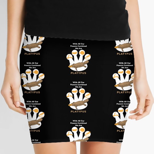 Schnabeltier Power Combined Platypus Women's Mini Skirts