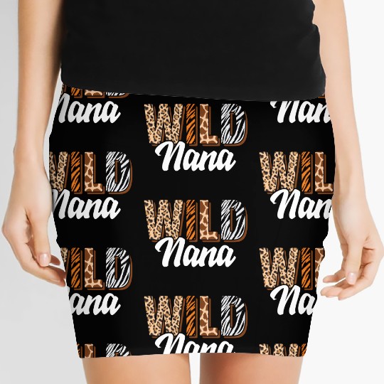 Wild Nana Zoo Born Two Be Wild B-Day Safari Women's Mini Skirts