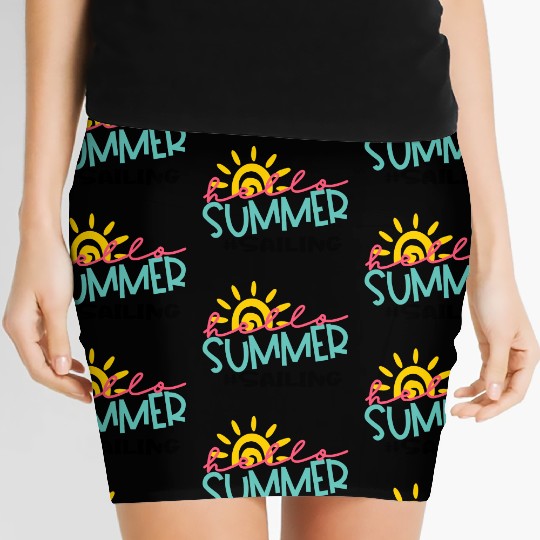 Hello Summer Sailing Women's Mini Skirts