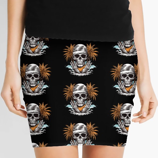 Summer paradise beach Women's Mini Skirts Design