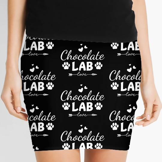 Chocolate Lab Love Women's Mini Skirts
