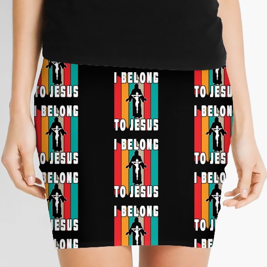 I Belong To Jesus Love Jesus Christian Christmas Women's Mini Skirts