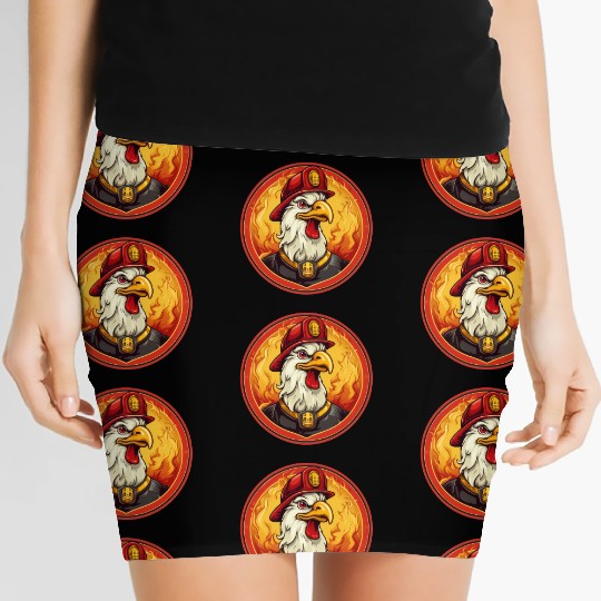 Fire department cock Women's Mini Skirts