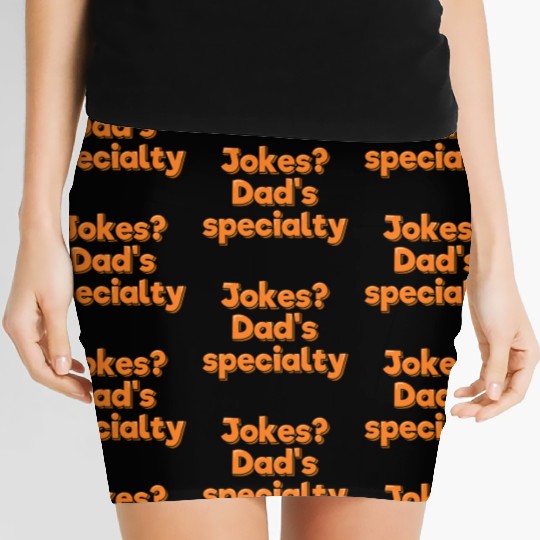 Dad Joke Dad s Specialty Aesthetic Lettering Women's Mini Skirts