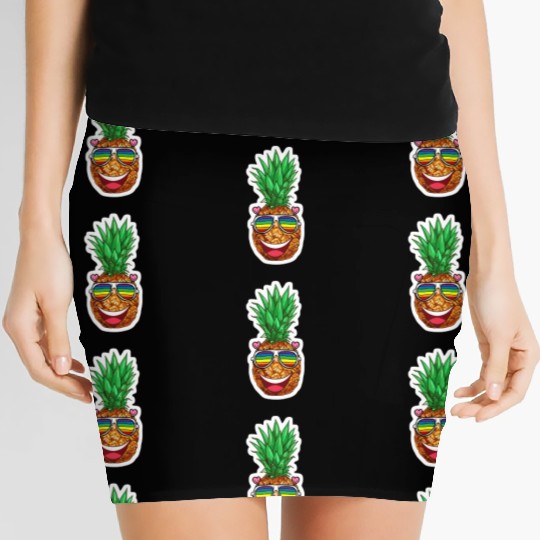 Pineapple Summer Women's Mini Skirts