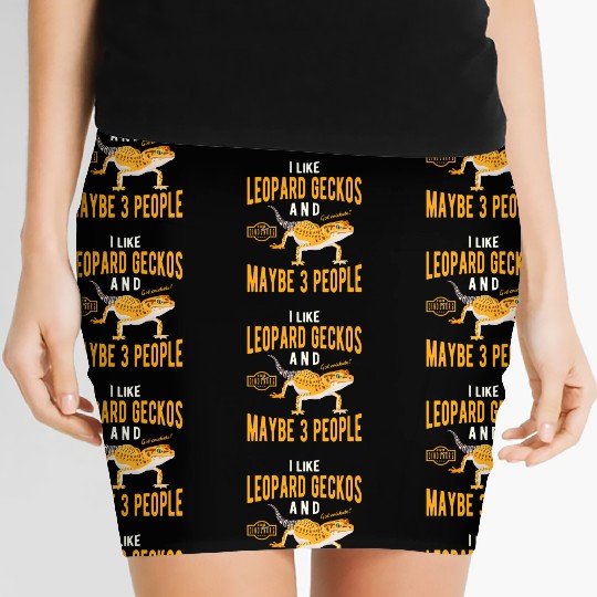 Leopard Gecko Lizard Women's Mini Skirts