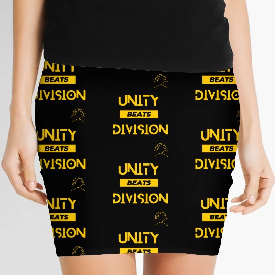 Unity Beats Division Unisex Short Sleeve Women's Mini Skirts