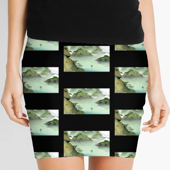 The Swimming dolphin Women's Mini Skirts