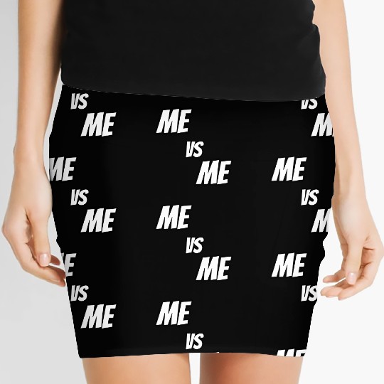 Me vs Me (white) Women's Mini Skirts