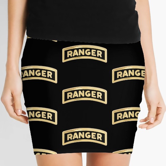 us army ranger tab enameled Women's Mini Skirts