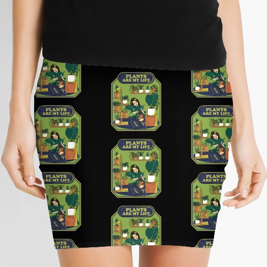 Plants Are My Life Women's Mini Skirts