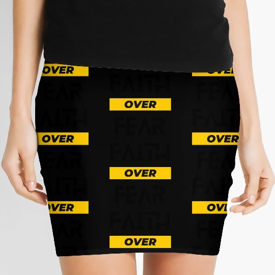 FAITH OVER FEAR Women's Mini Skirts