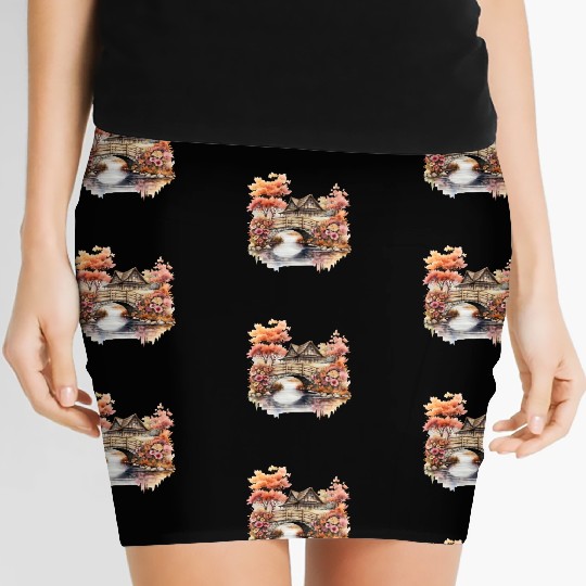 Wild Flowers Women's Mini Skirts Design - Funny gift