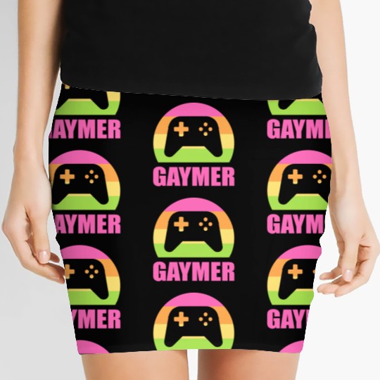 Gaymer Gamer And Nerd Gift Women's Mini Skirts