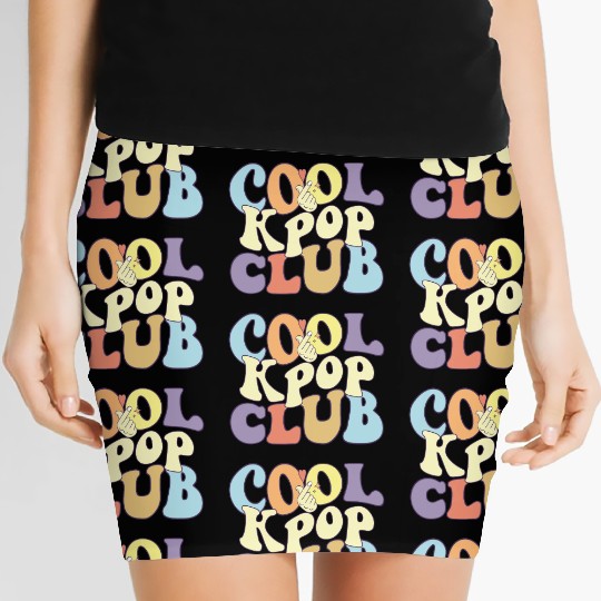 Cool Kpop Club Saranghae K-Pop Squad Korean Fan Women's Mini Skirts