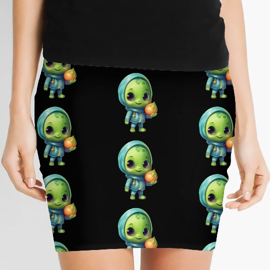 Sweet Alien Onion: Veggie Enchantment Women's Mini Skirts