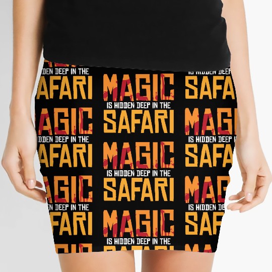 Safari Magic Exploration Wilderness Lion Journey Women's Mini Skirts