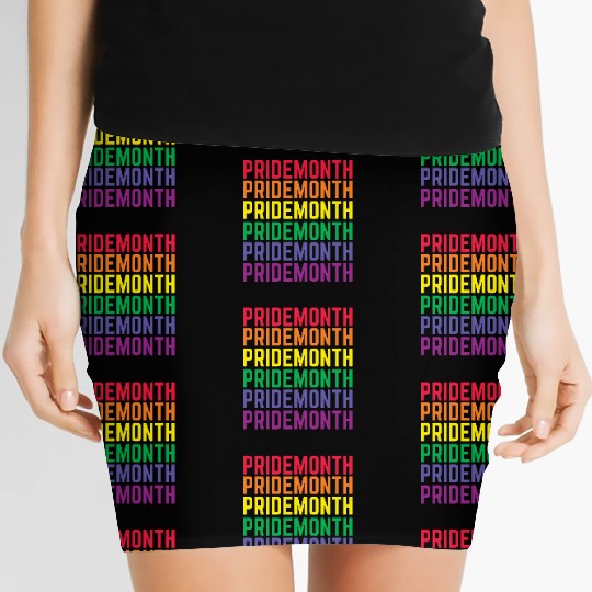 Pride Month Lgbt Demon Transgender Lesbian Gay Women's Mini Skirts