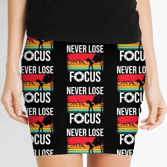 Funny Camera Photography Quote Gift Women's Mini Skirts