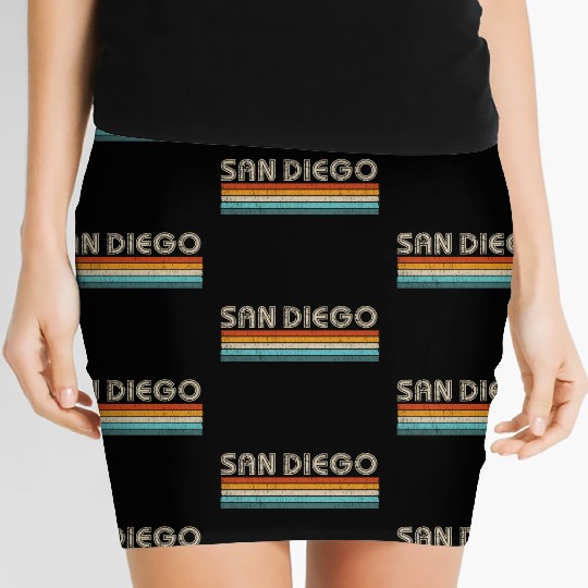California Home State CA Vintage San Diego Women's Mini Skirts