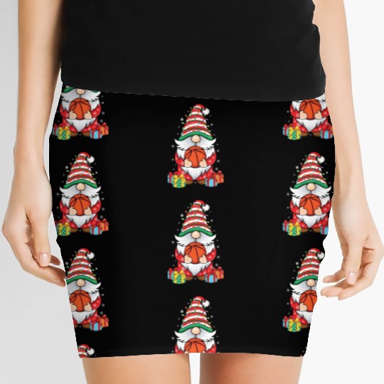 Cute Gnomes Basketball Lover Women's Mini Skirts