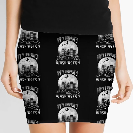 Happy Halloween Washington DC Women's Mini Skirts