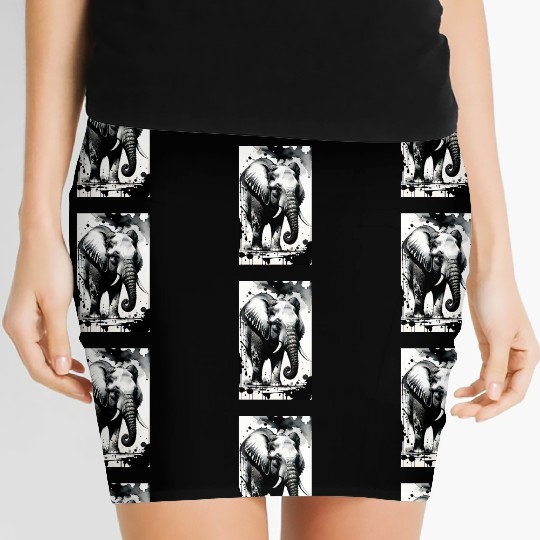 Elegant Elephants: Elevate Your Style with Grace Women's Mini Skirts