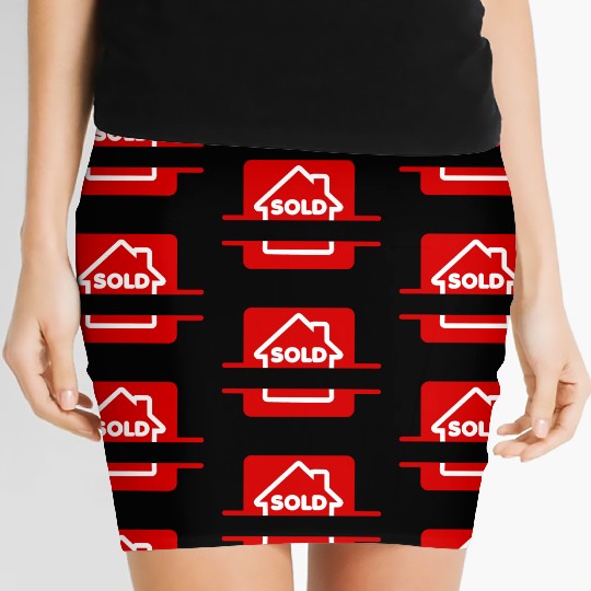 Sold red house red image Women's Mini Skirts