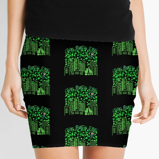 Saint Patrick's Day Boston Massachusetts Women's Mini Skirts