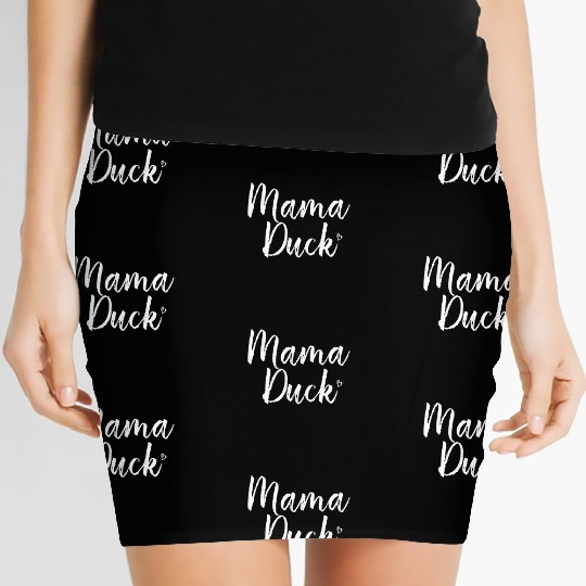 Mama Duck, Cute Duck, Mothers Day Women's Mini Skirts