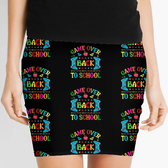 Game Over Back To School Women's Mini Skirts