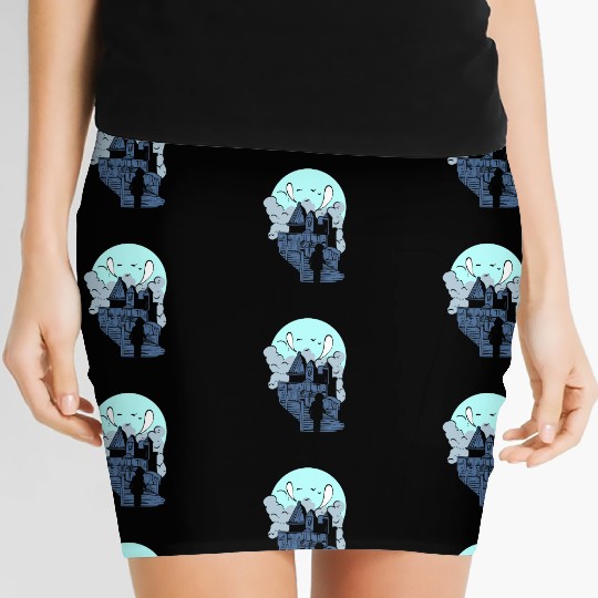 Horror House Halloween Fan Gift Women's Mini Skirts
