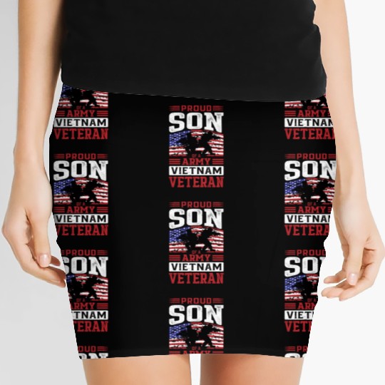 Proud Son Of A Army Vietnam Veteran Women's Mini Skirts